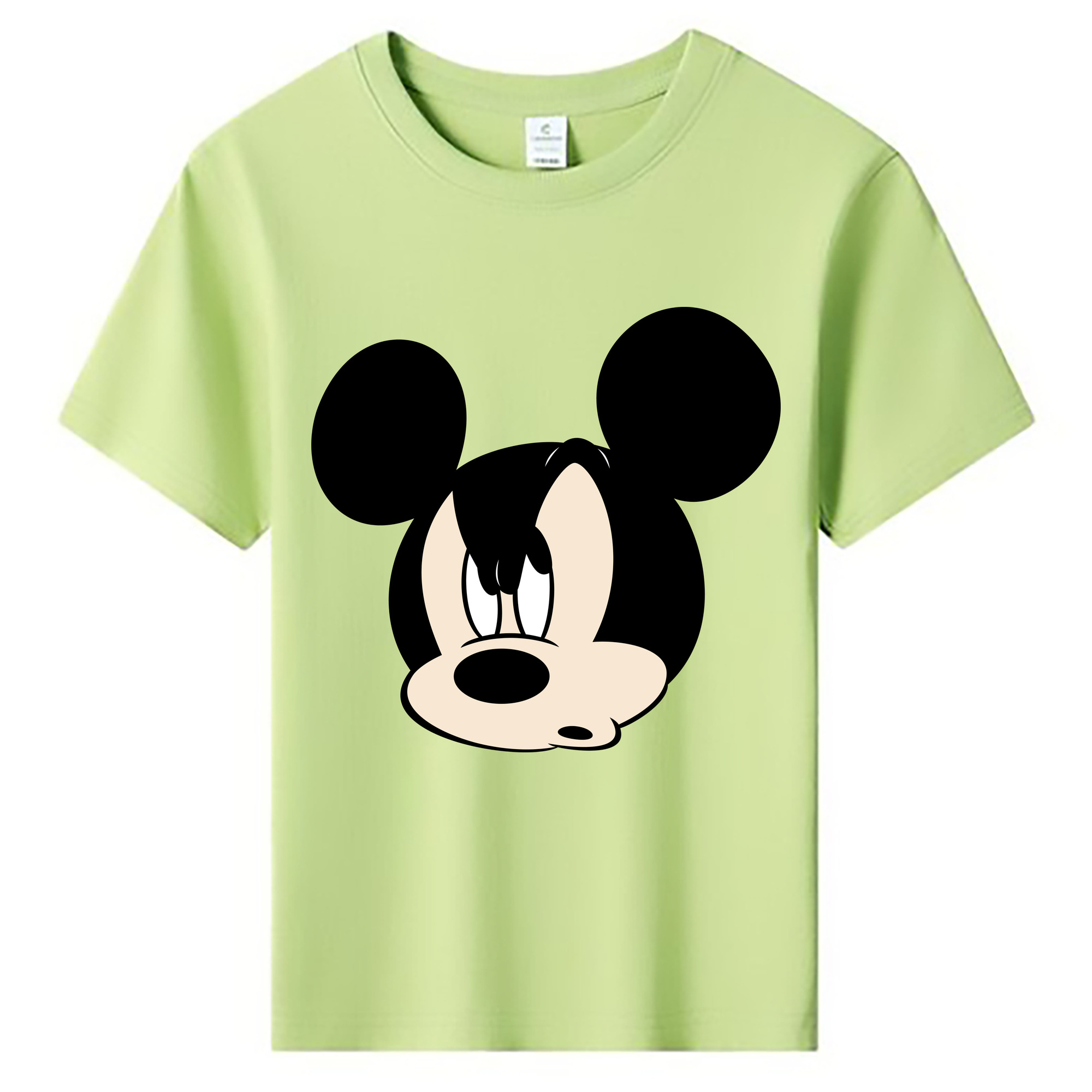ミッキーマウス Mickey Mouse 綿100％キッズTシャツ（フロントプリント）